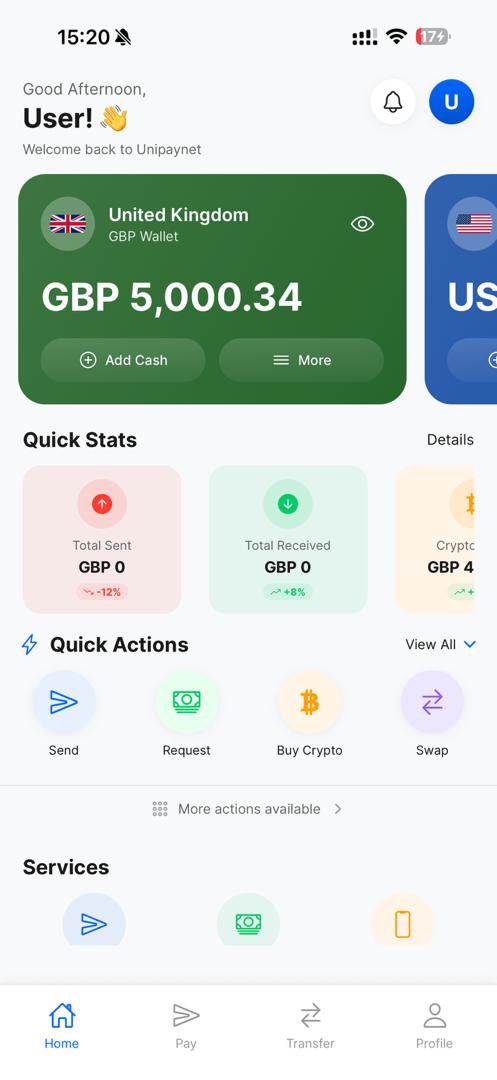 Unipaynet App Screenshot